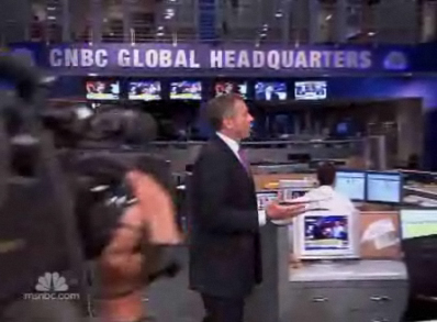 When moving from one report to the next, NBC was't afraid to show the camera people used