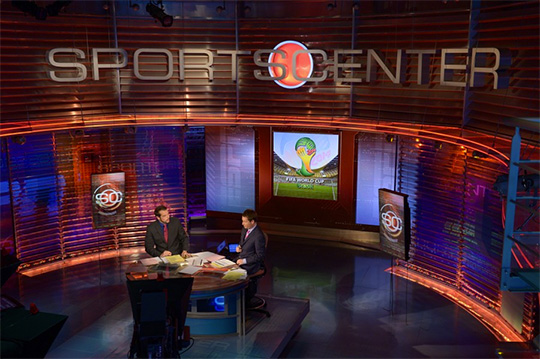 The former "SportsCenter" set.