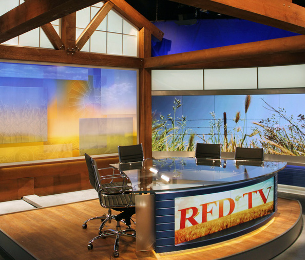 RFDTV set draws inspiration from farm, ranch architecture « NewscastStudio