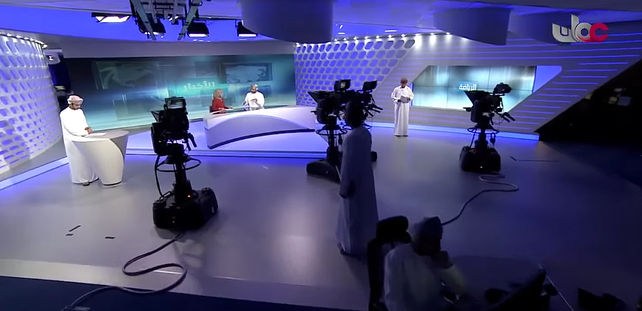 News studio of OmanTV