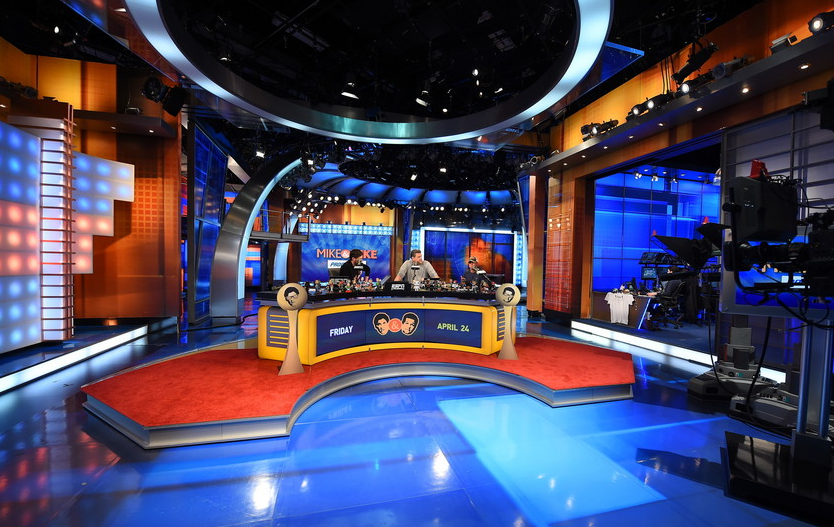 "Mike & Mike" broadcasting from Studio E. Photo by Joe Faraoni / ESPN Images