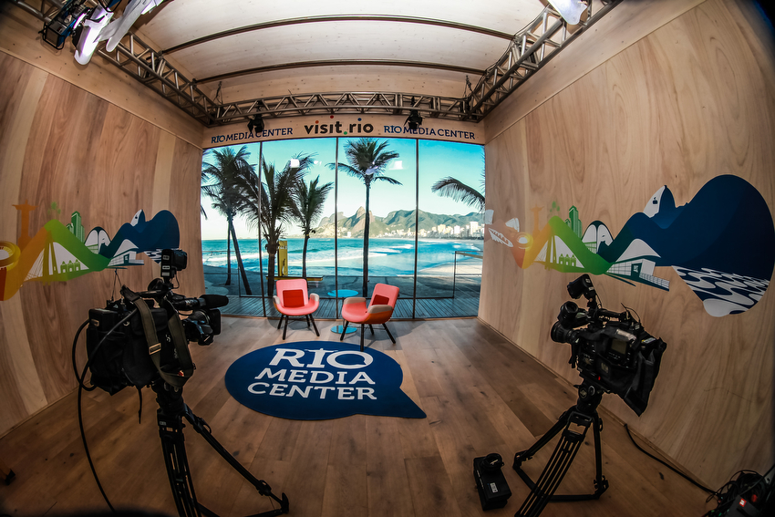 Studio space inside "Rio Media Center."