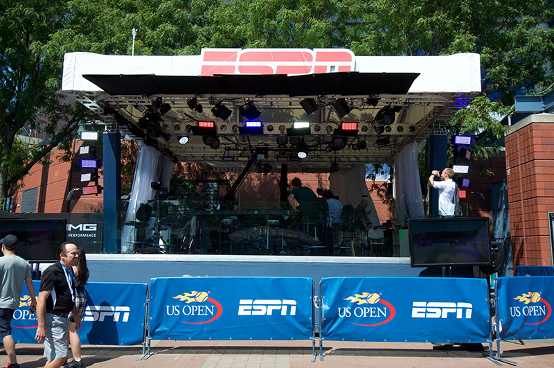 FLDA Lights Broadcast Desks at US Open