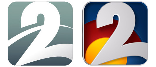 Old logo on the left, new on the right.