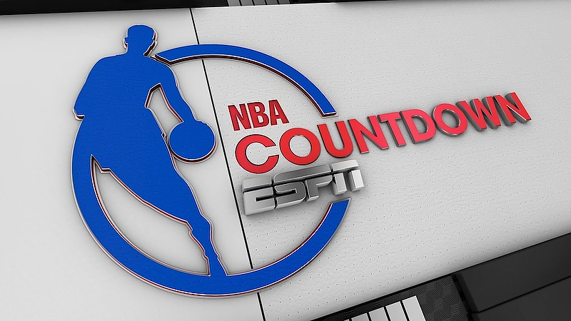 Example of new 'NBA Countdown' title card.