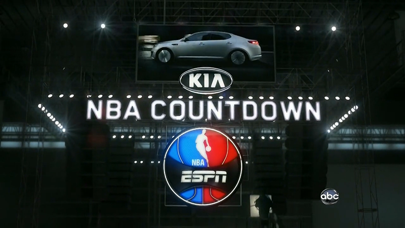 Example of former 'NBA Countdown' title card with previous logo.