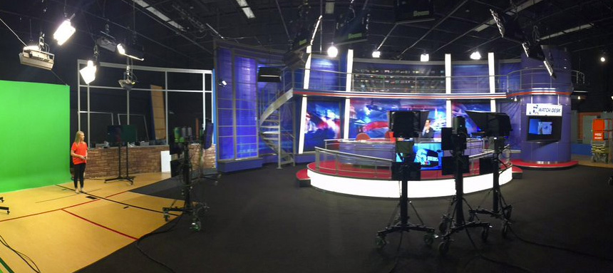 Wide view of KCEN-TV studio. Image via Twitter.