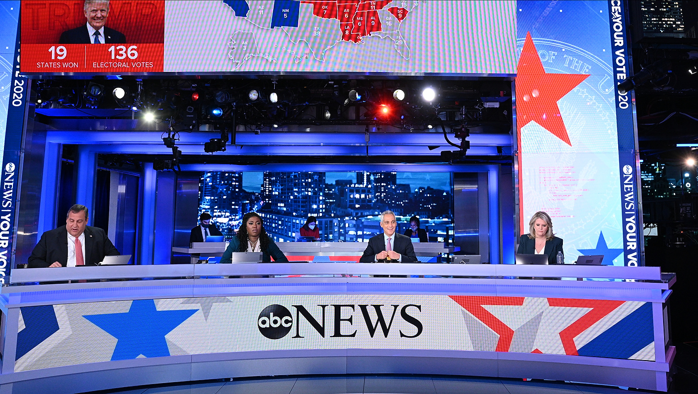 ABC News 2020 Election Headquarters Broadcast Set Design ...