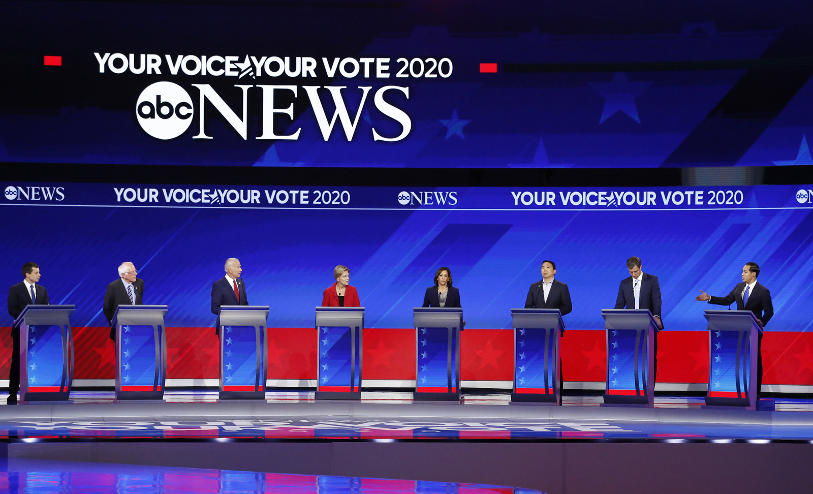 ABC News Democratic Debate Broadcast Set Design Gallery