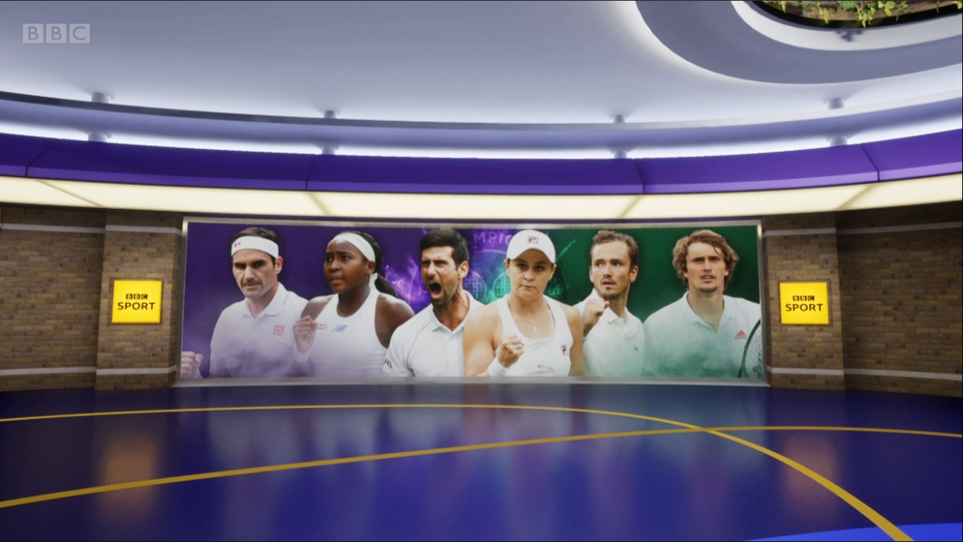 BBC Sport Wimbledon Broadcast Set Design Gallery