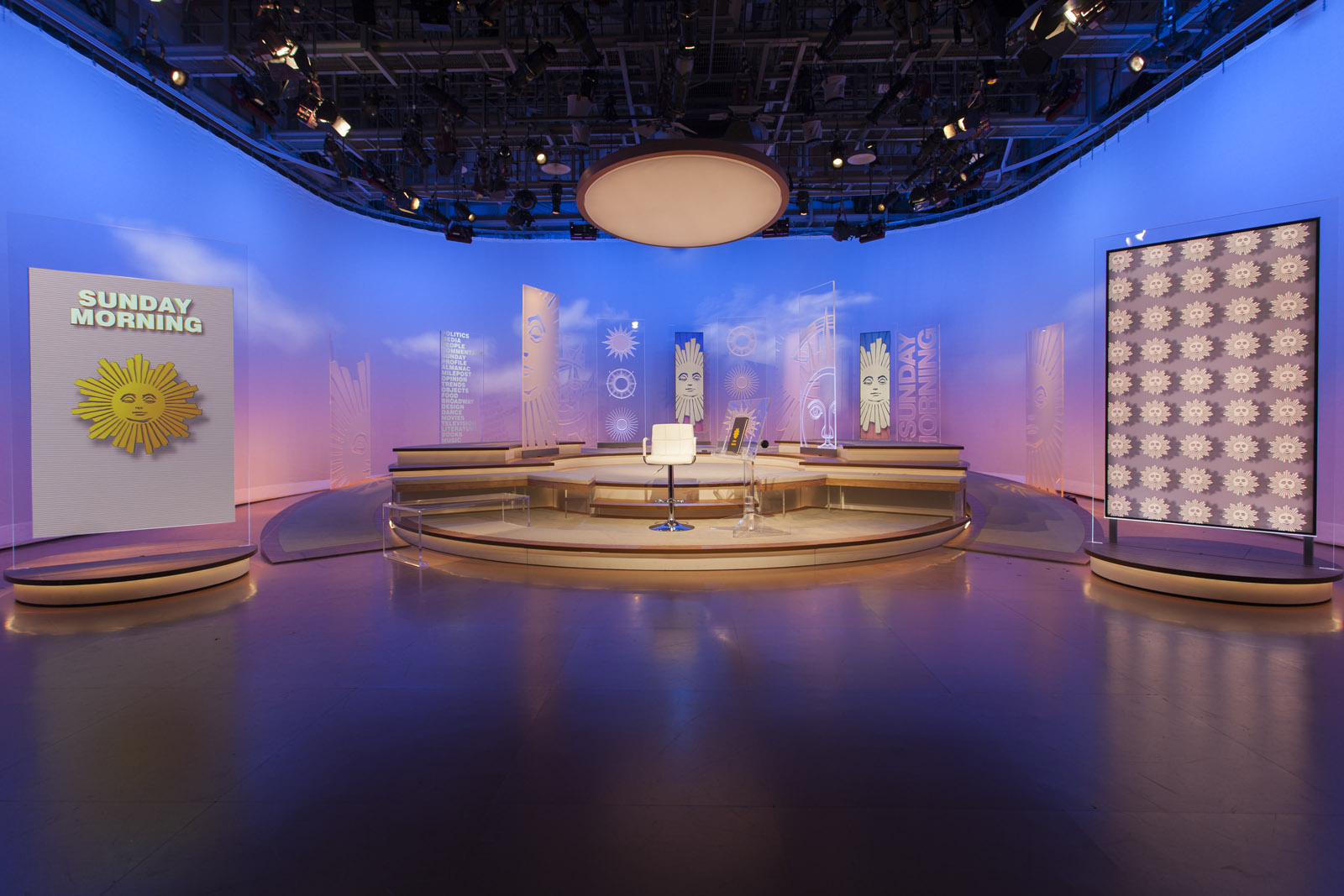 CBS Sunday Morning Broadcast Set Design Gallery