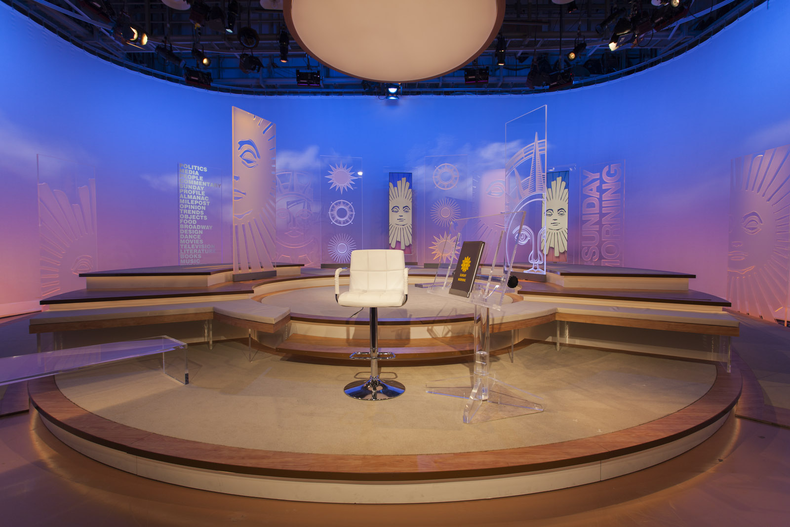 CBS Sunday Morning Broadcast Set Design Gallery