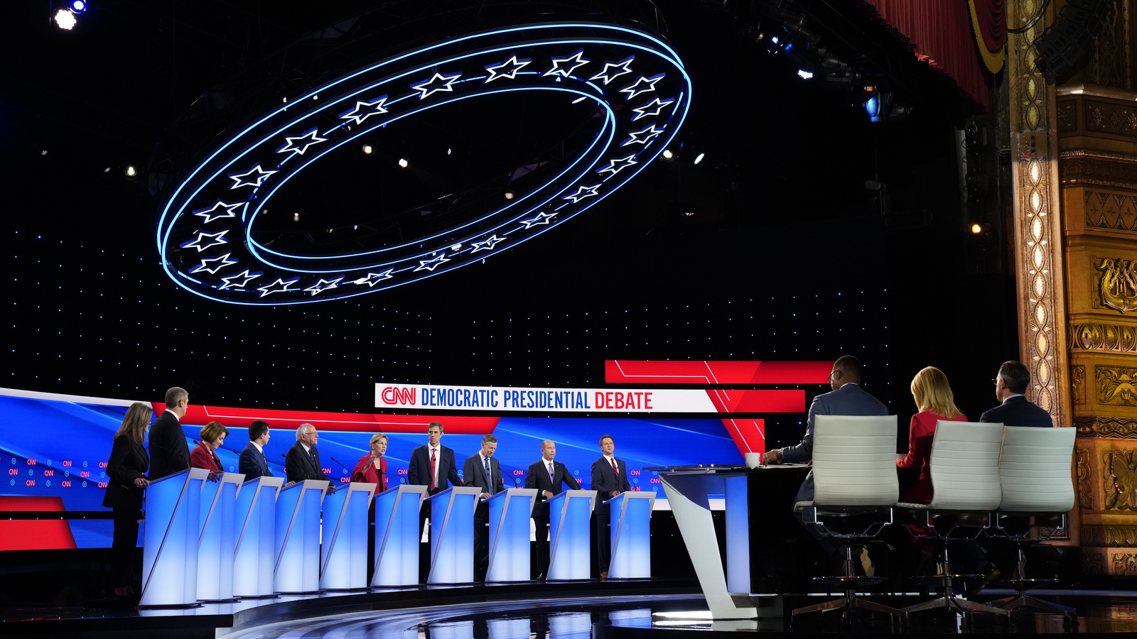 CNN Democratic Debate stage design