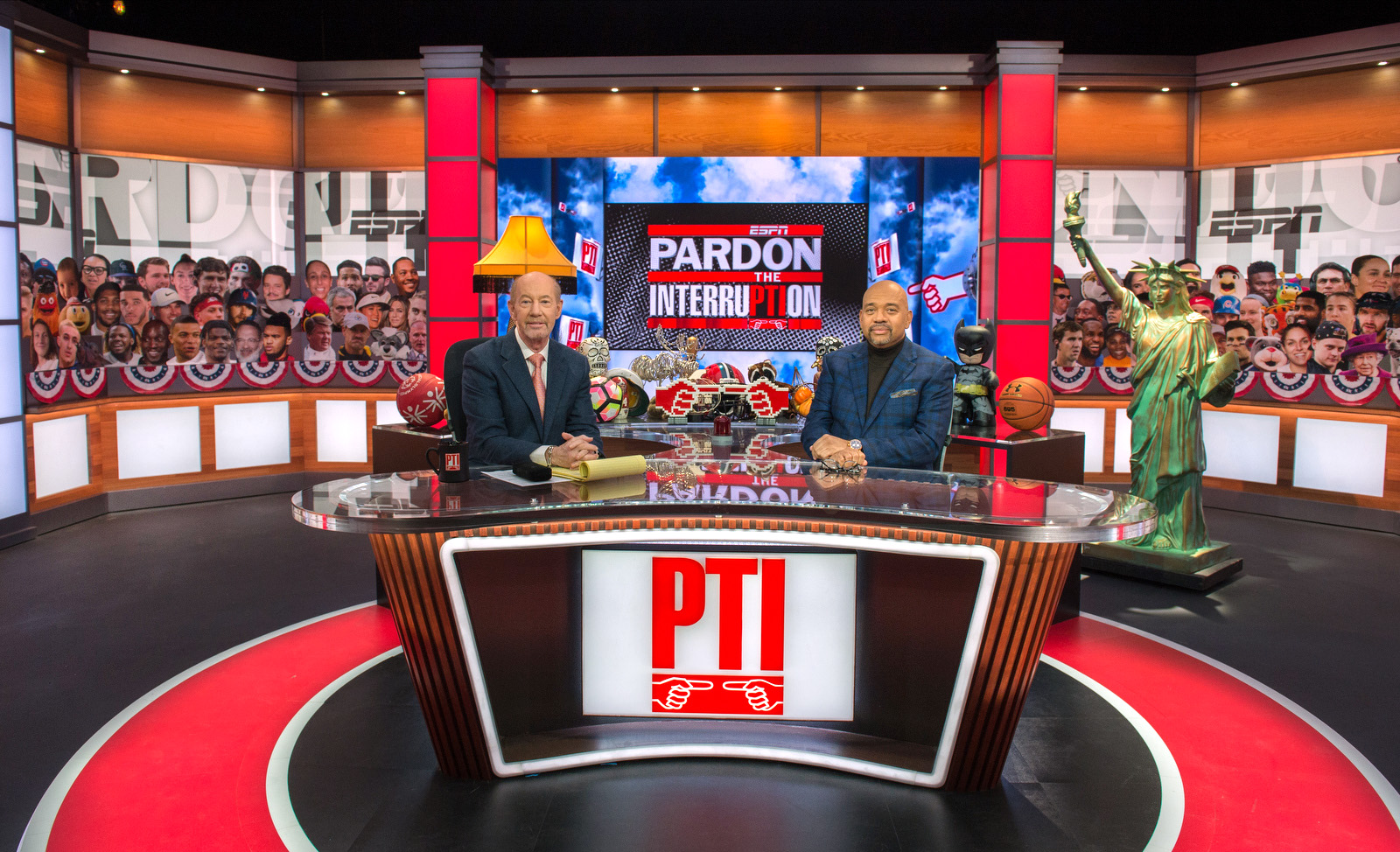 Washington D.C. - January 14, 2020 - DC Studios: Tony Kornheiser and Michael Wilbon on the Pardon the Interruption set. (Photo by Randy Sager / ESPN Images)