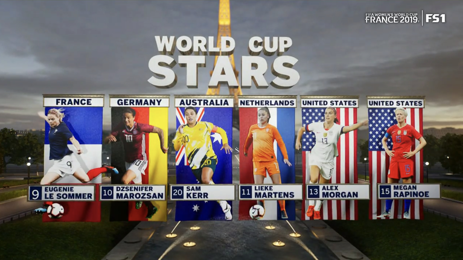 Fox Women's World Cup 2019 Motion Graphics and Broadcast Design Gallery