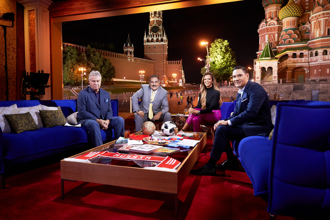 FOX Sport studio during 2018 FIFA World Cup at the Red Square on June 25, 2018 in Moscow, Russia. (Photo by Oleg Nikishin special for FOX Sport)