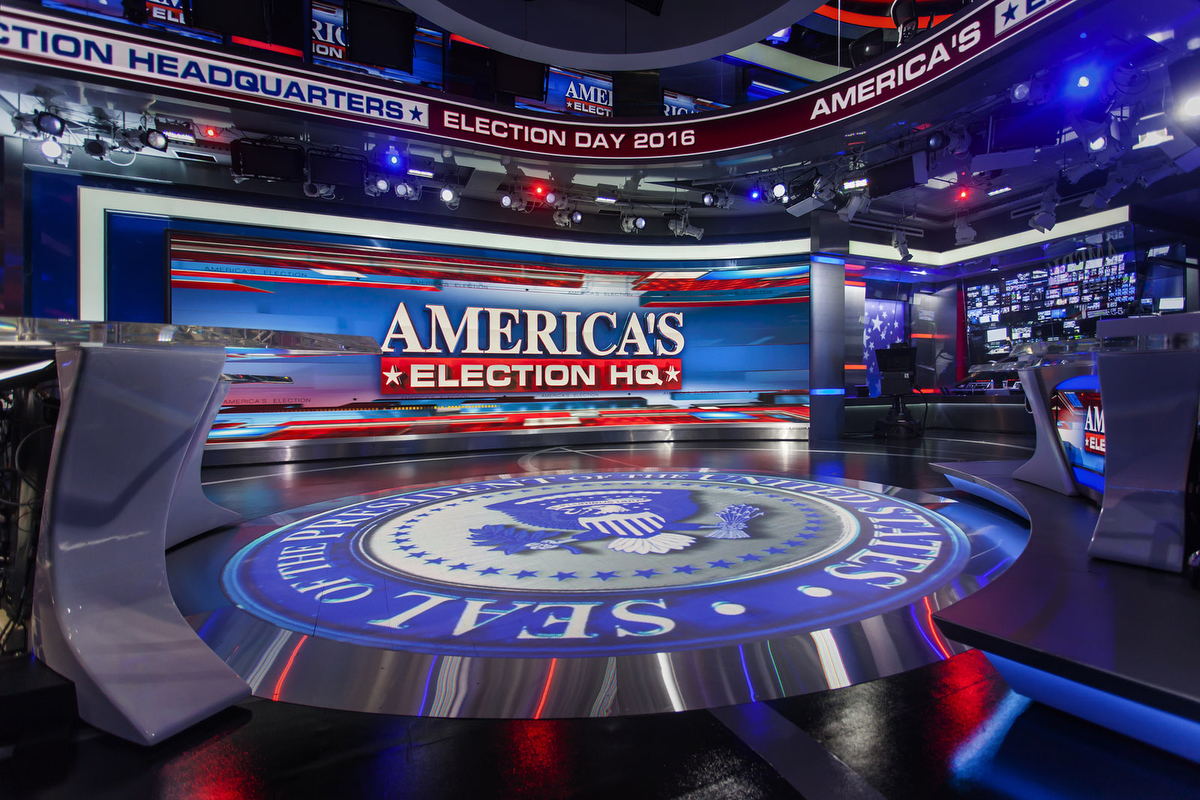 Fox News Studio F Broadcast Set Design Gallery