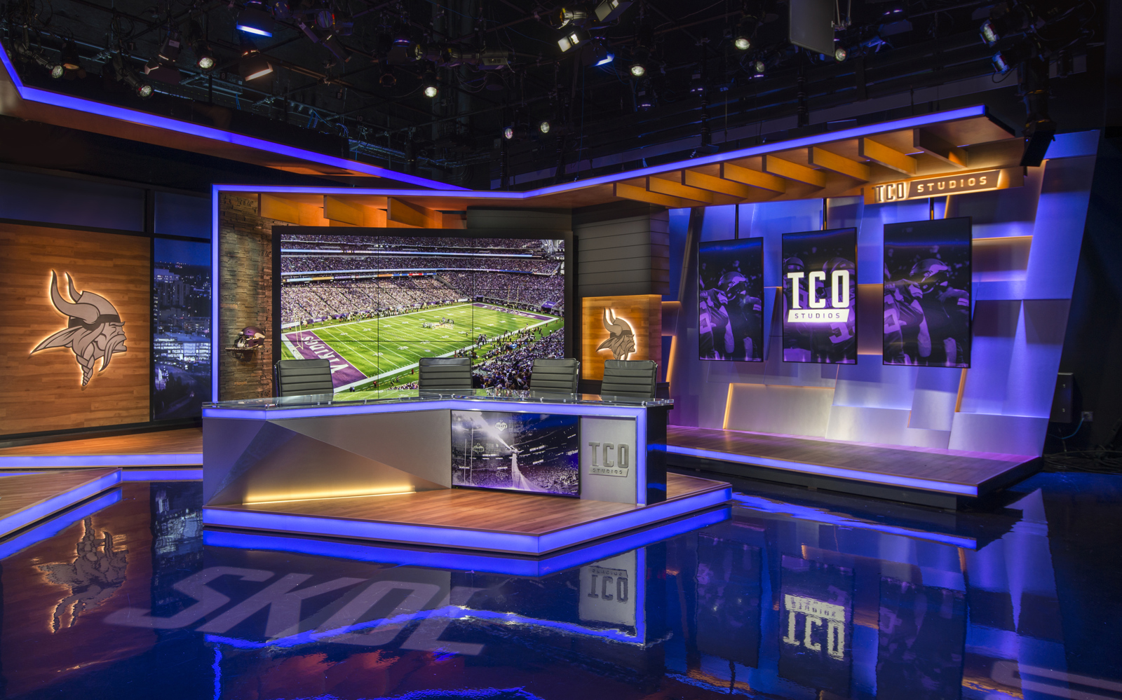 Minnesota Vikings NFL Broadcast Studio Gallery