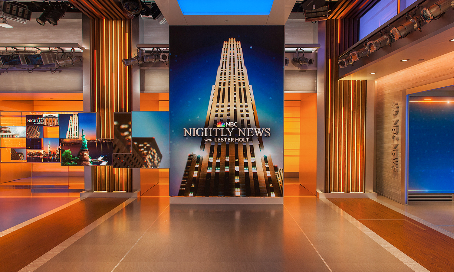 B c studio. NBC News Studio. NBC Nightly News.