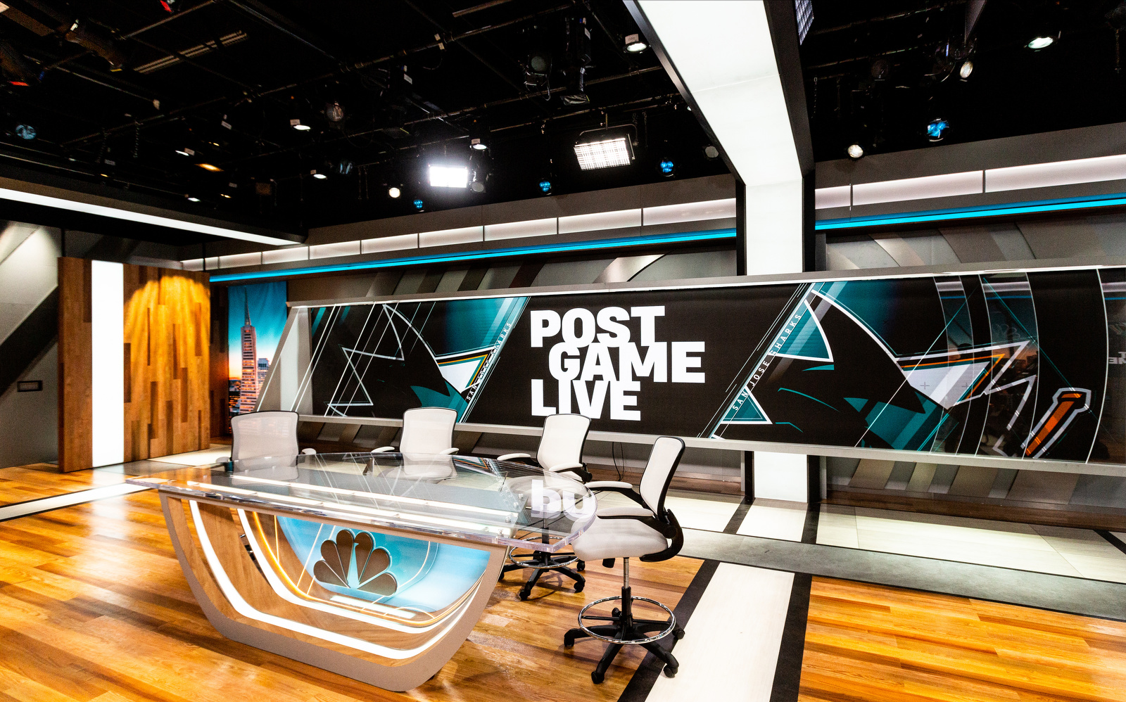 NBC Sports Bay Area Broadcast Set Design Gallery