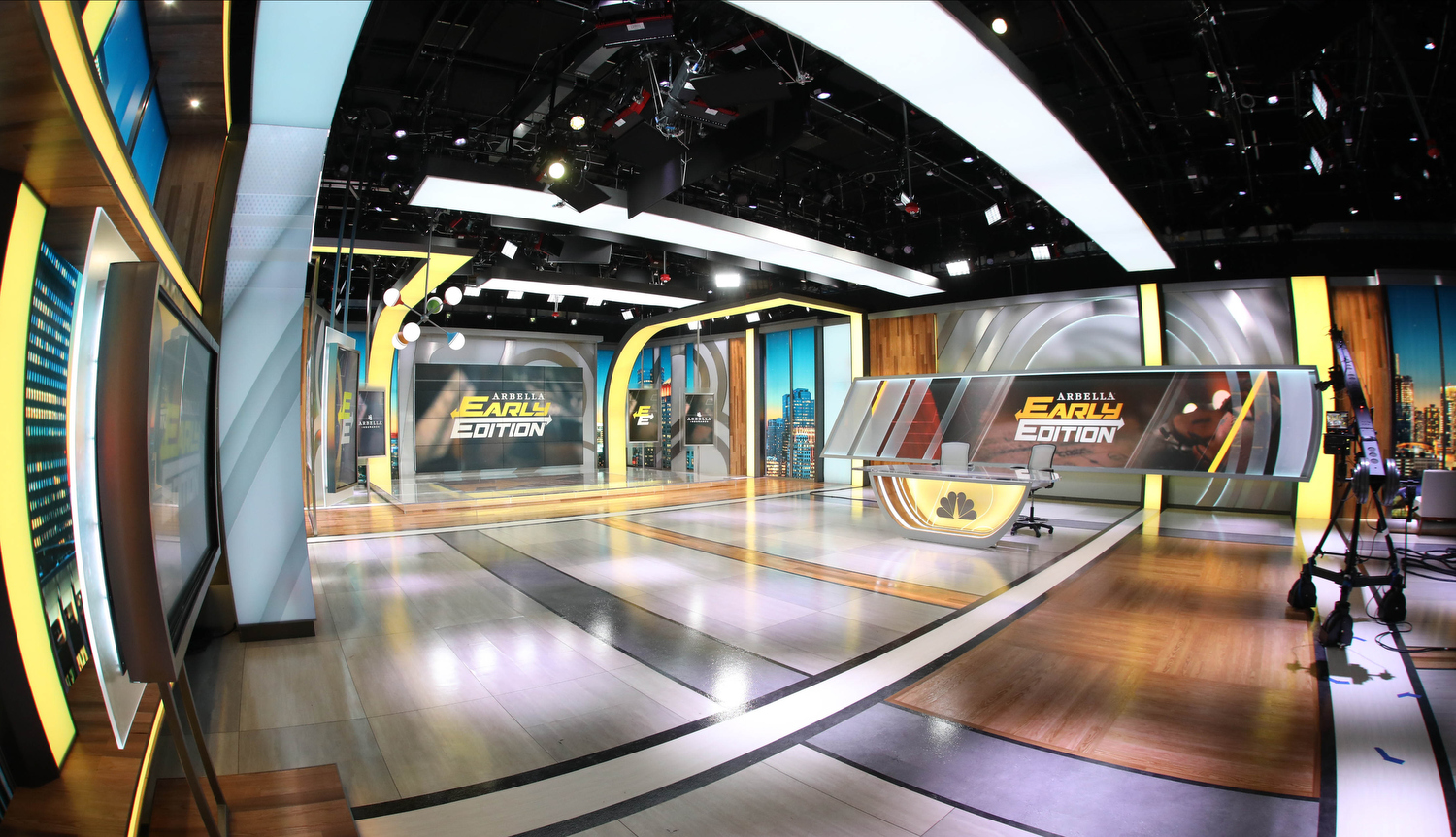 NBC Sports Boston Broadcast Set Design Gallery