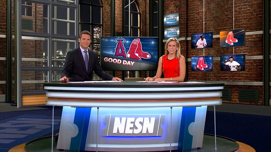 NESN Sports Today Broadcast Set Design Gallery