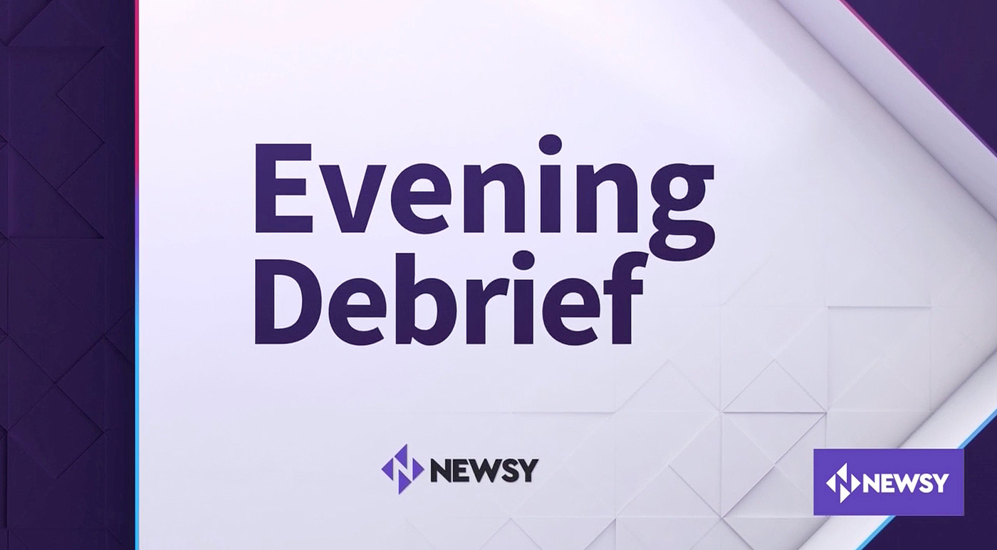 Newsy Evening Debrief title card