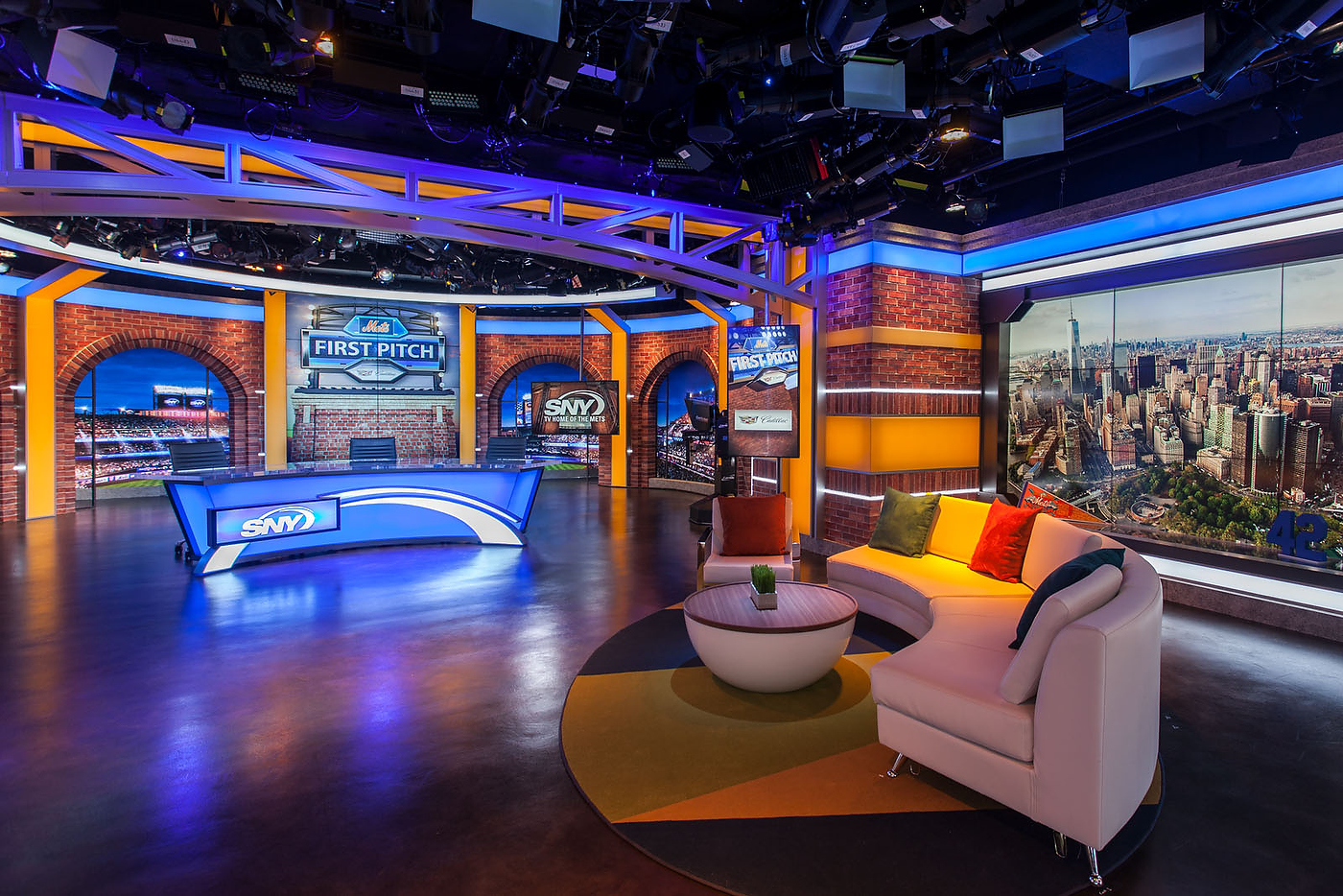 SNY Broadcast Set Design Gallery