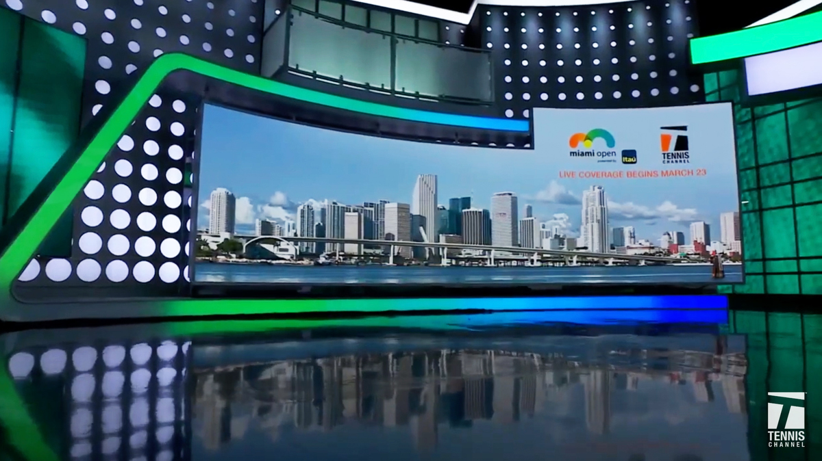 Tennis Channel Broadcast Set Design Gallery