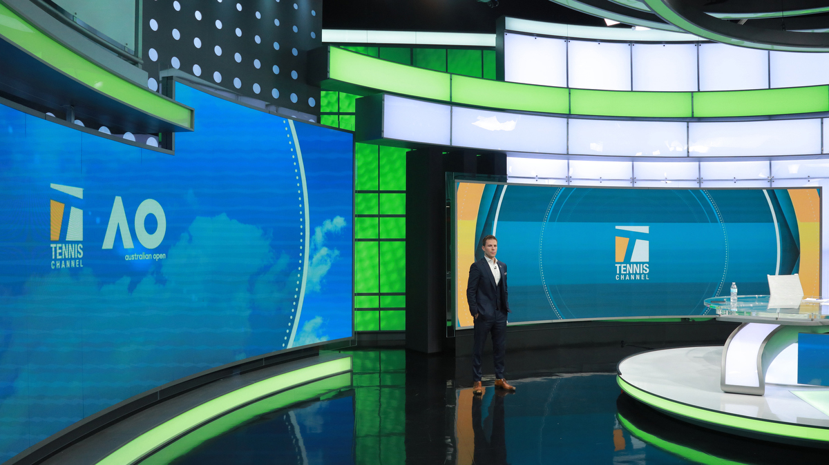 Tennis Channel Broadcast Set Design Gallery