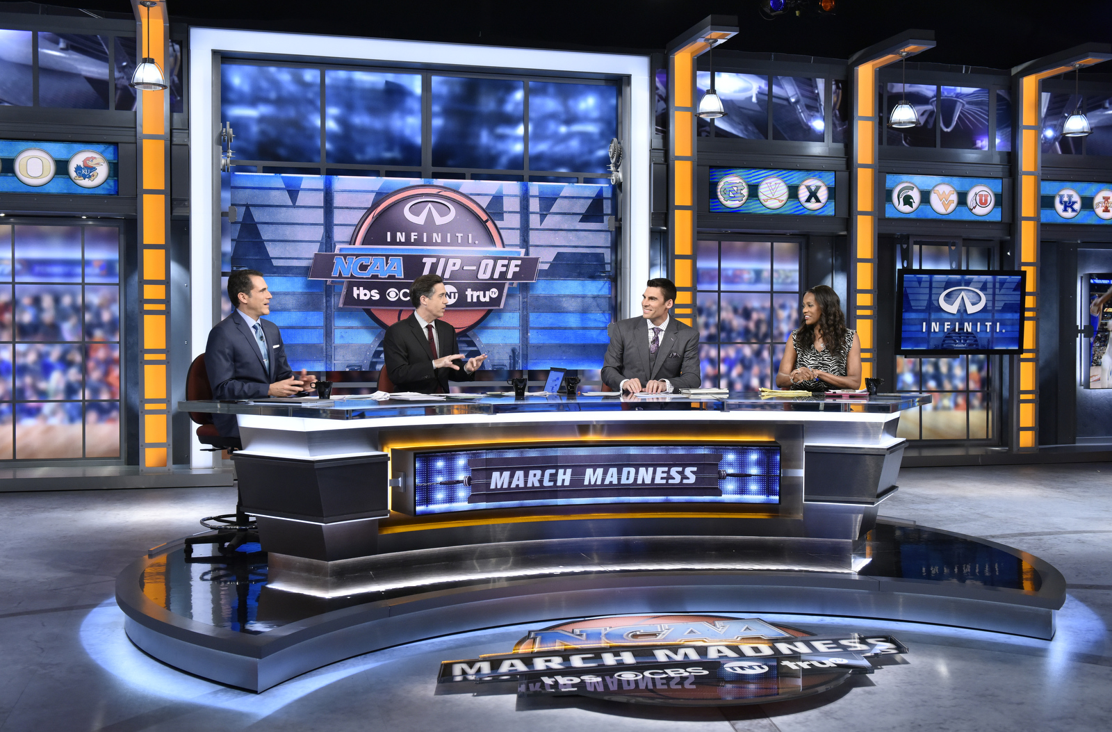 NCAA March Madness Broadcast Set Design Gallery