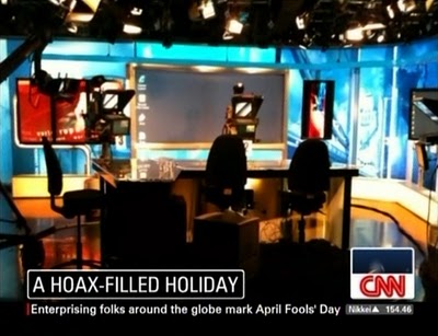 April Fools At Cnn International With Reversed Desk Newscaststudio