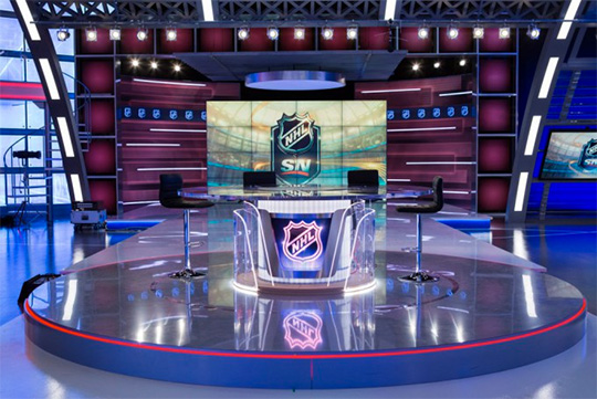 NHL Network debuts 'The Rink' studio - NewscastStudio