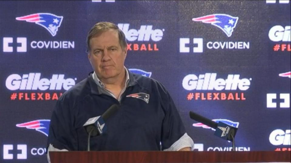 Deflategate' press conference background features ironic hashtag -  NewscastStudio