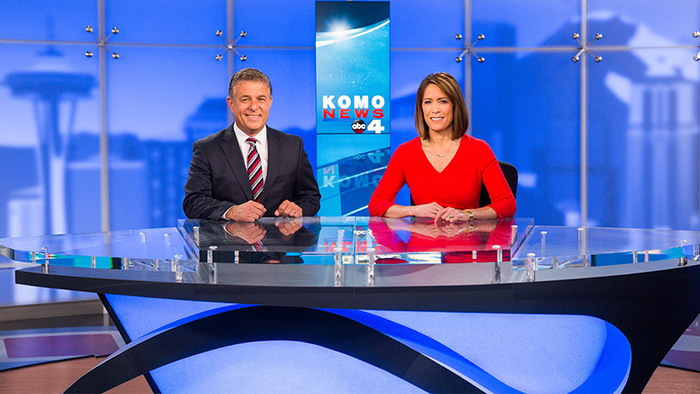 KOMO TV News set design