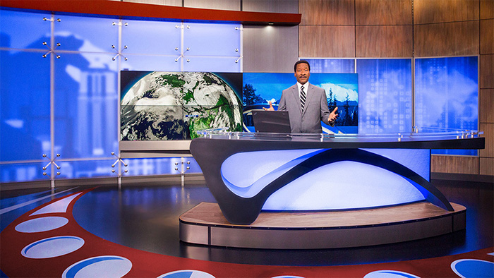 KOMO TV News set weather center