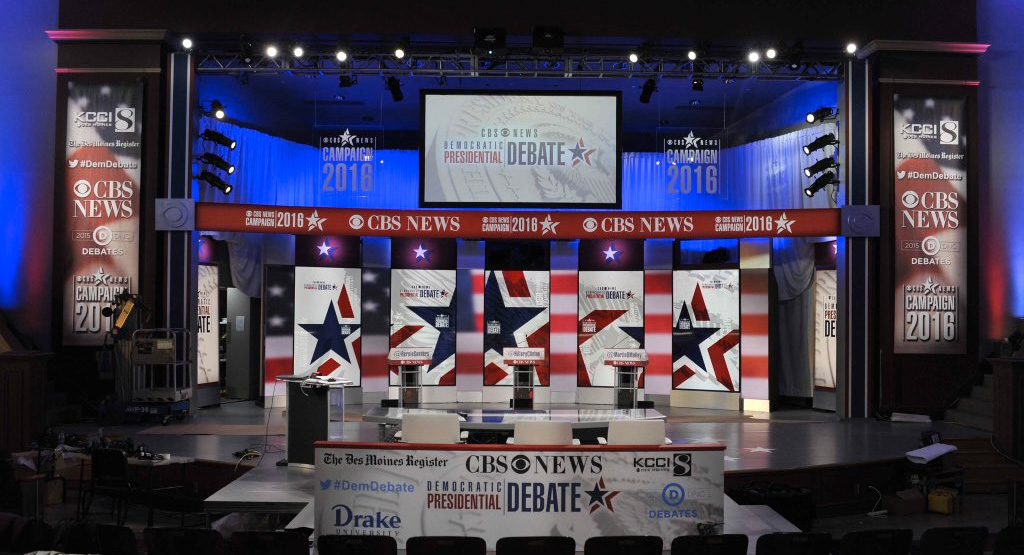 CBS News democratic presidential debate set