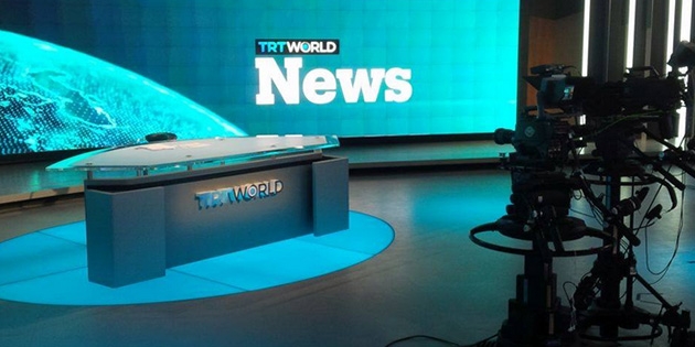 TRT World news studio in Turkey