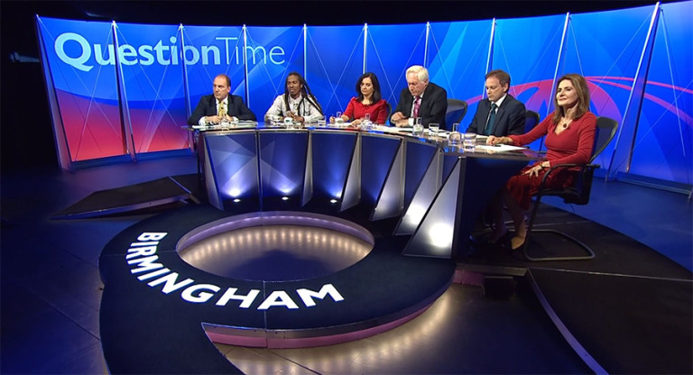 BBC Upgrades Question Time Set NewscastStudio BBC Upgrades Question Time Set NewscastStudio