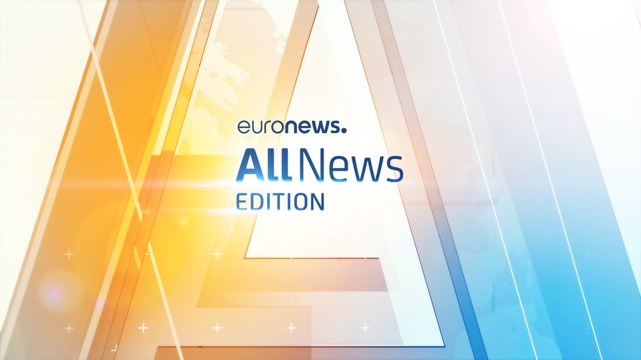 euronews all news edition title card and motion graphics