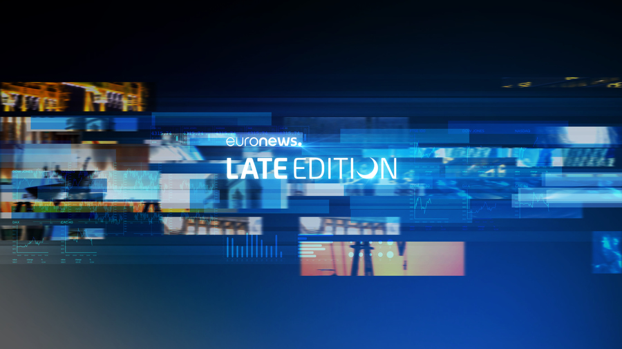 euronews all late edition title card and motion graphics