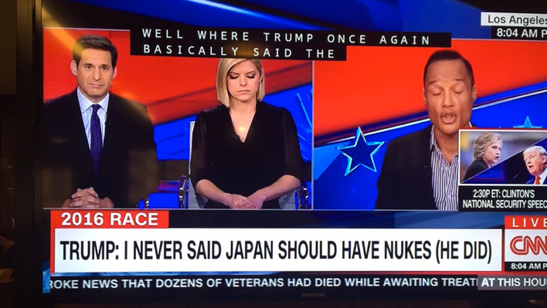 CNN calls out Donald Trump in Chyron graphic