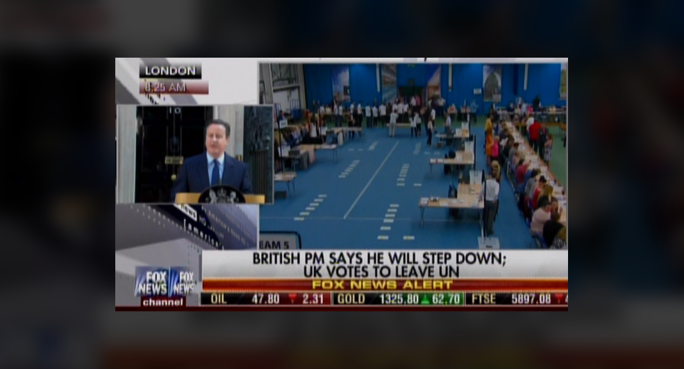 Fox News says UK is leaving the UN