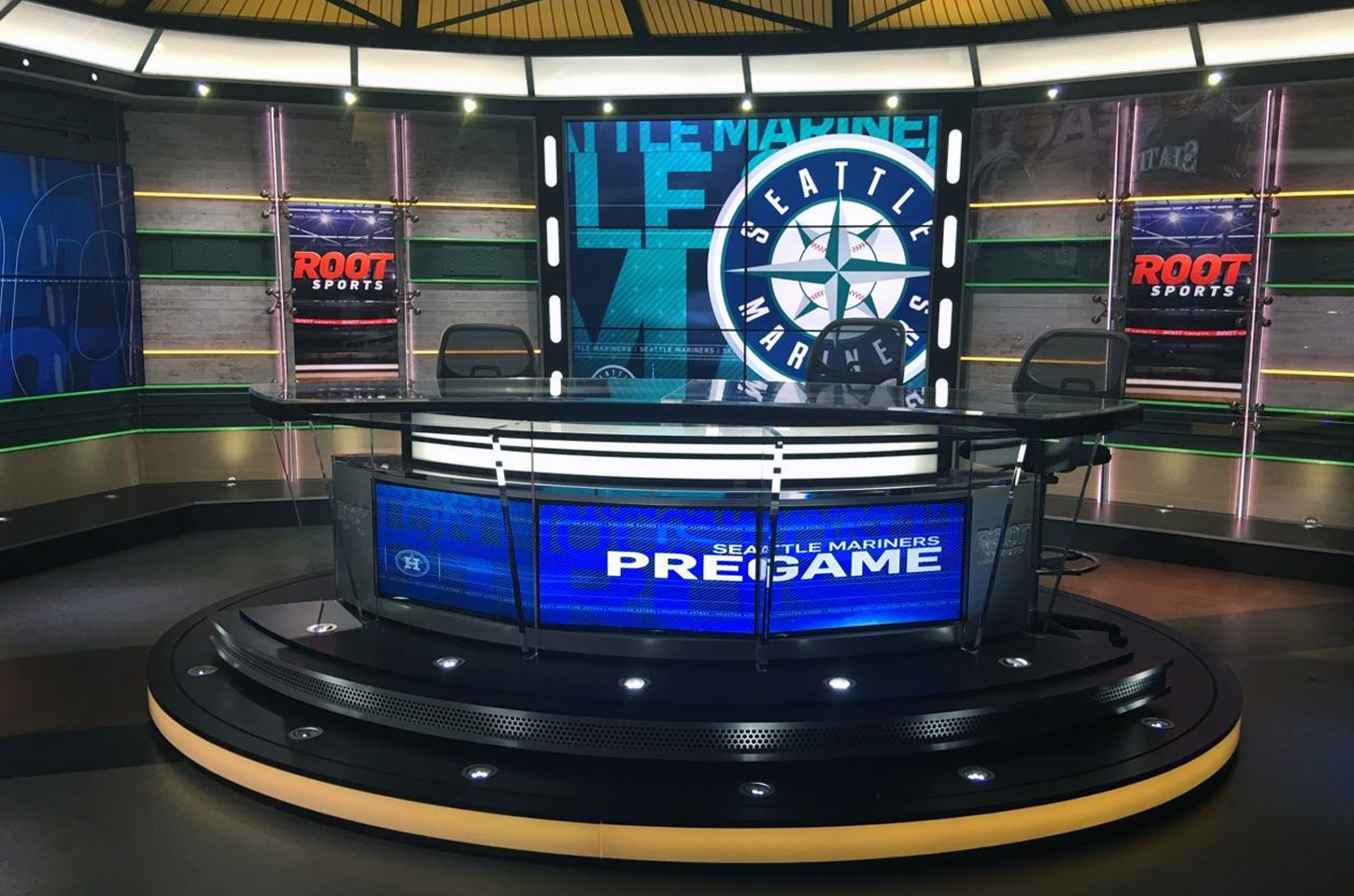 Root Sports Northwest Broadcast Set Design Gallery