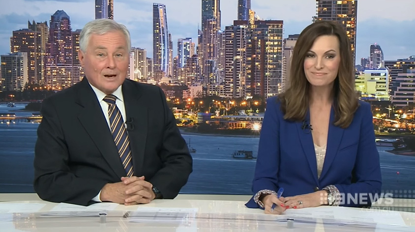 9 News Gold Coast anchor desk