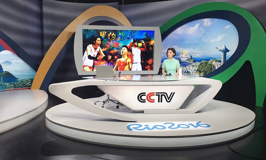 CCTV draws inspiration from the Olympics logo for its 