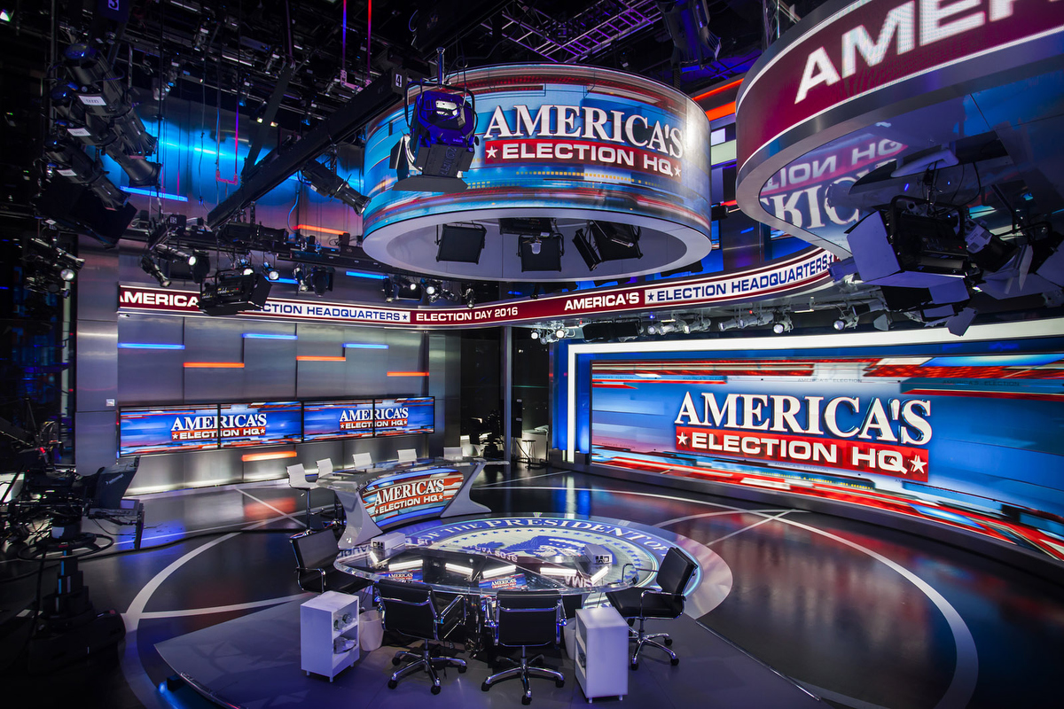 Fox News Studio F Broadcast Set Design Gallery