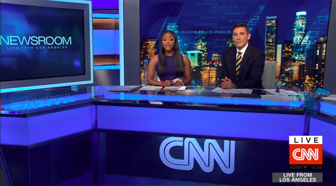 Los Angeles Bureau Studio Update For Cnn Debuts Newscaststudio