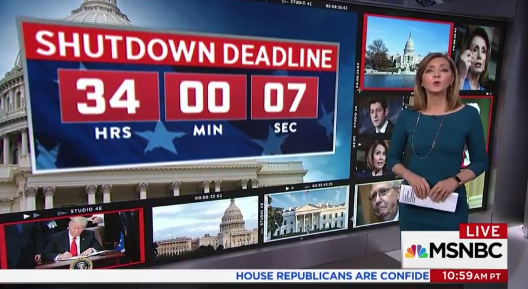 Cable news channels add government shutdown countdowns NewscastStudio