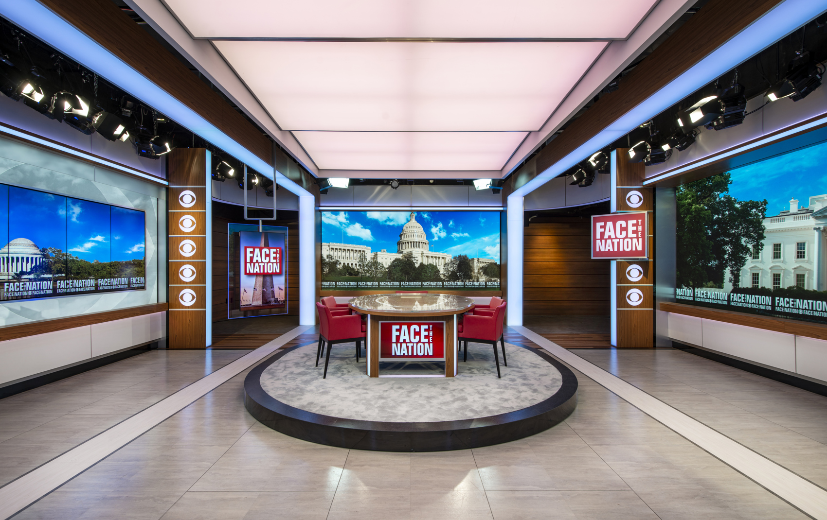 The set of CBS "Face the Nation."